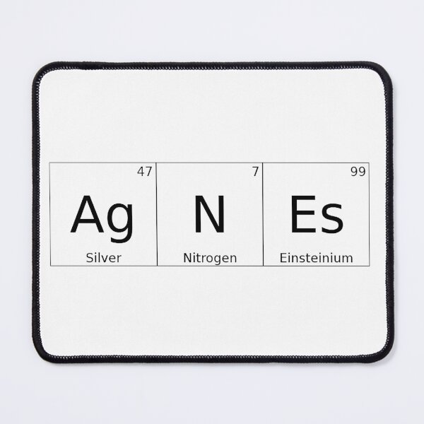 Item preview, AGNES - ✨ ELEMENTS & PARTICLES NAME SERIES ✨- for lighter backgrounds designed and sold by WheelieGdArt.