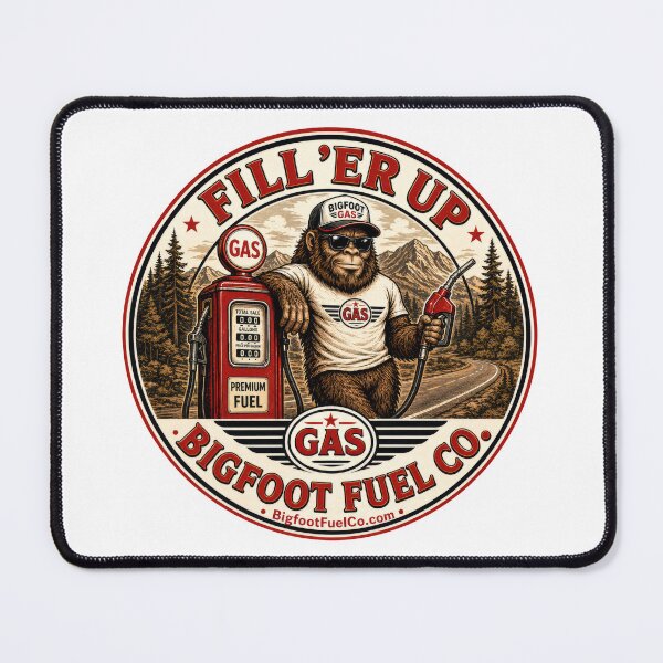 Item preview, Fill ’Er Up – Bigfoot Fuel Co. Vintage Gas Station designed and sold by Bigfoot Fuel Co.