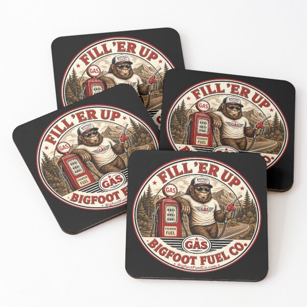 Item preview, Fill ’Er Up – Bigfoot Fuel Co. Vintage Gas Station designed and sold by Bigfoot Fuel Co.
