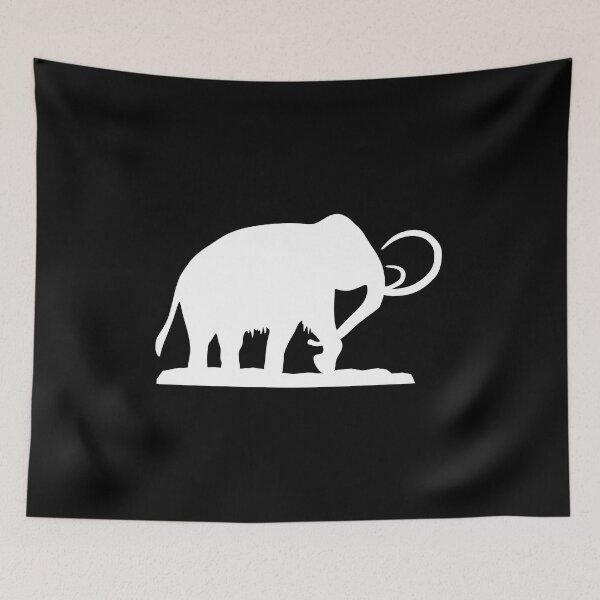 Item preview, Mammoth ice age silhouette designed and sold by RetroFuchs.