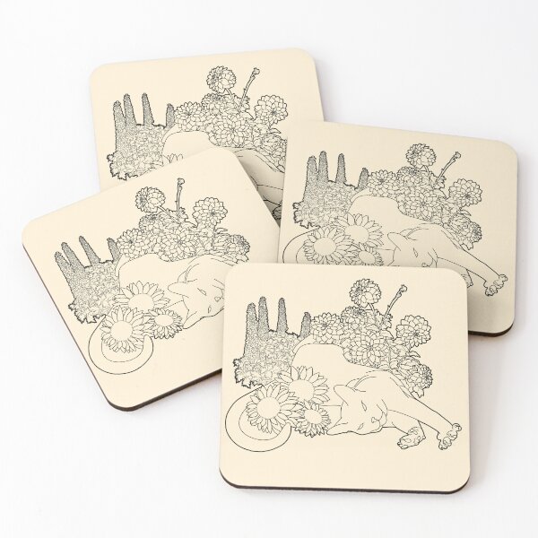 Item preview, Cat in flowers designed and sold by Ceda Draws.