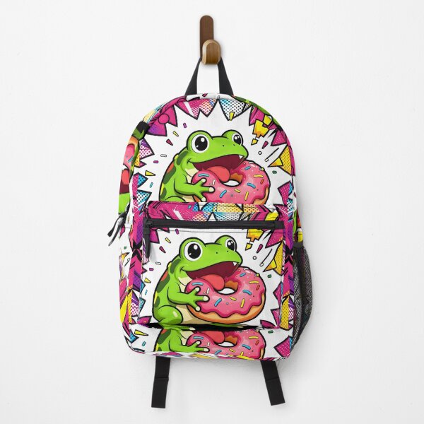 Item preview, Anime Frog Eating a Donut designed and sold by Shelley Loewnau-Jones Studio.
