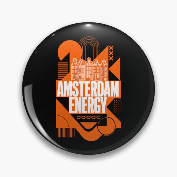 Item preview, Amsterdam Energy — Bold Orange Geometric Typography City Streetwear Design designed and sold by Balasan.