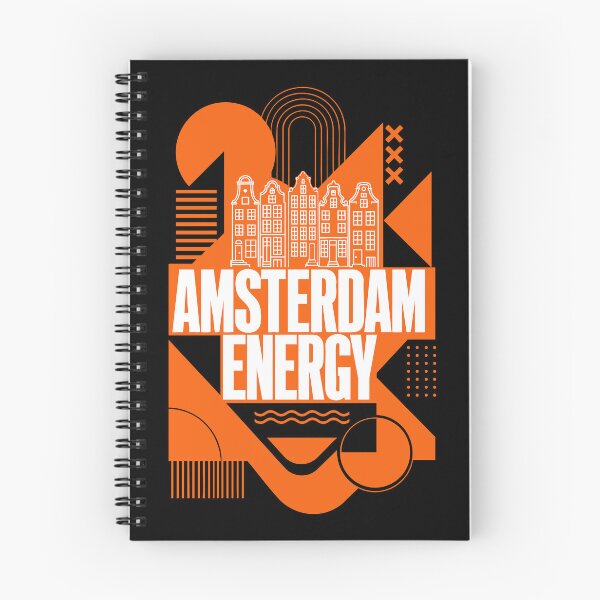 Item preview, Amsterdam Energy — Bold Orange Geometric Typography City Streetwear Design designed and sold by Balasan.