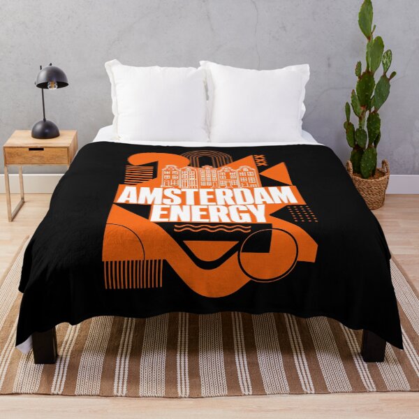 Item preview, Amsterdam Energy — Bold Orange Geometric Typography City Streetwear Design designed and sold by Balasan.