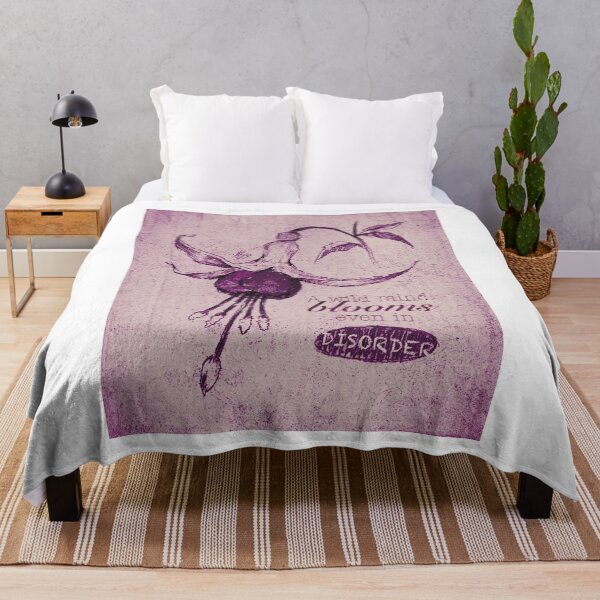 Item preview, BLOOMING DISORDER DUSTY PURPLE POSTER designed and sold by melyverso.
