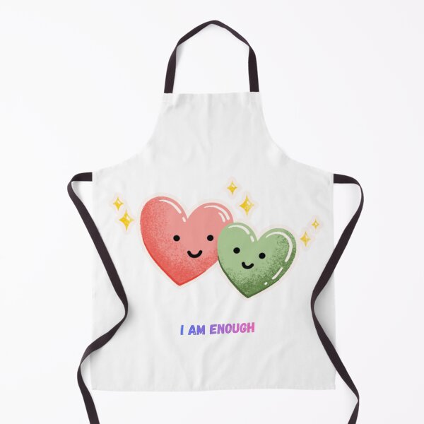 Item preview, I Am Enough Cute Heart Design – Pastel Kawaii Self Love Illustration designed and sold by Homelife3.