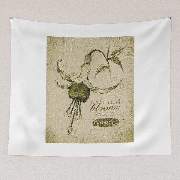 Item preview, BLOOMING DISORDER OLIVE GREEN POSTER designed and sold by melyverso.