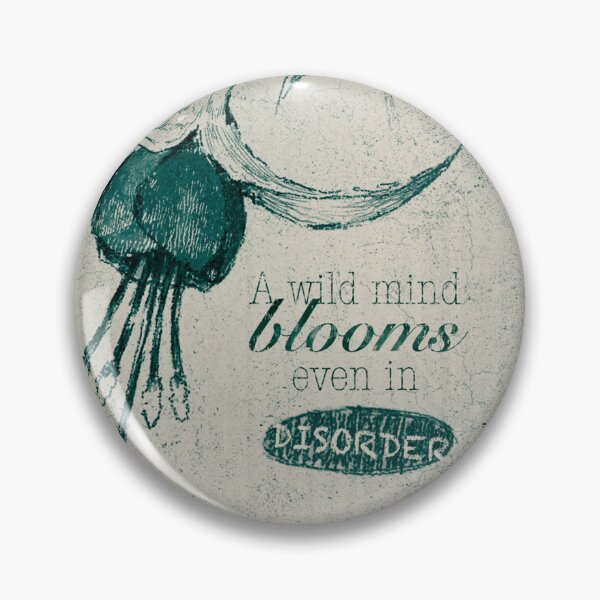 Item preview, BLOOMING DISORDER DUSKY BLUE GREEN POSTER designed and sold by melyverso.