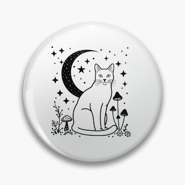Artikelvorschau, Mystische Katze und künstlerischer Mond entworfen und verkauft von Knightofartx25.