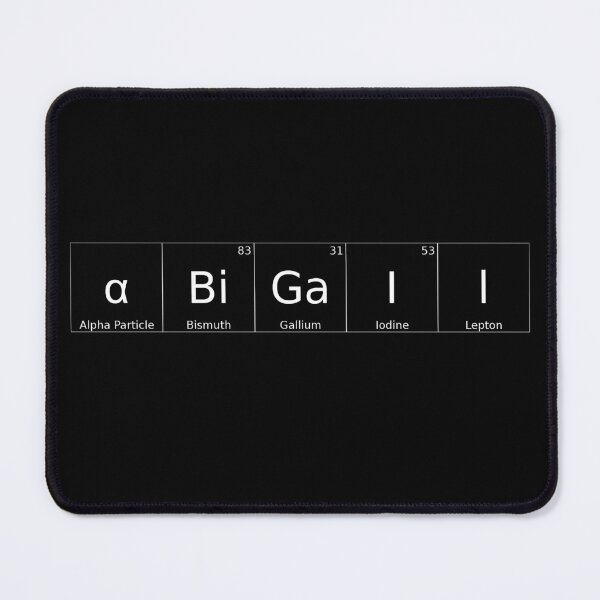 Item preview, ABIGAIL - ✨ ELEMENTS & PARTICLES NAME SERIES ✨- for lighter backgrounds designed and sold by WheelieGdArt.