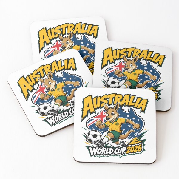 Item preview, Australia World Cup 2026 Soccer Kangaroo Fan Design designed and sold by Supri123.