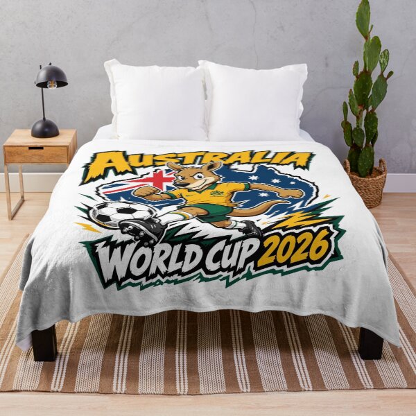 Item preview, Australia World Cup 2026 Soccer Kangaroo Fan Design designed and sold by Supri123.
