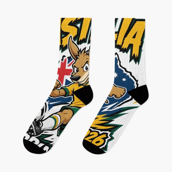 Item preview, Australia World Cup 2026 Soccer Kangaroo Fan Design designed and sold by Supri123.