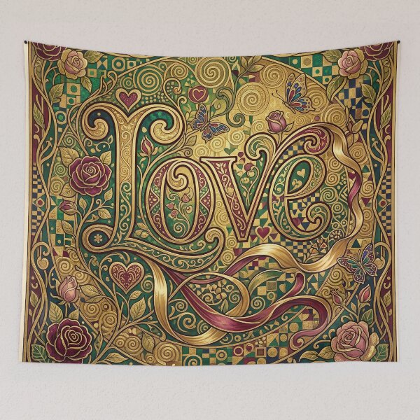 Item preview, Multilingual Love Typography Art Rose Gold Design designed and sold by Common-Standard.