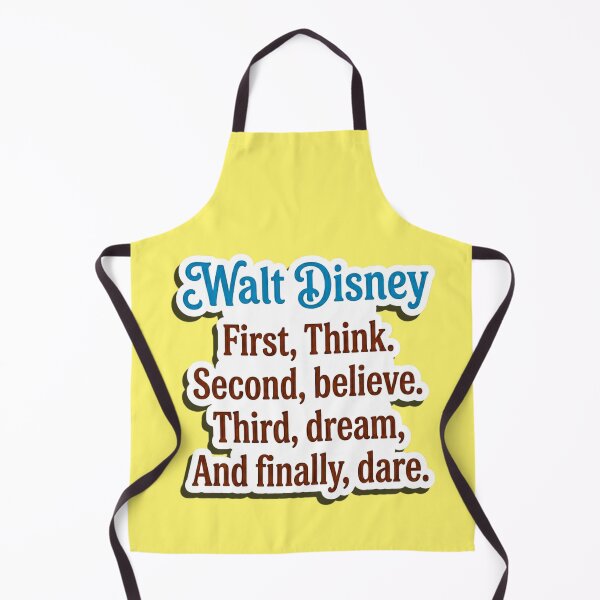 Item preview, Walt Disney First Think Second Believe Quote designed and sold by Purely Art Shop.