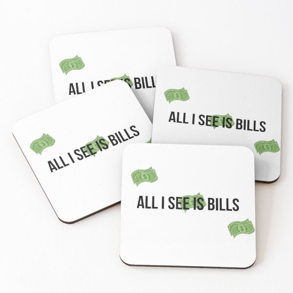 Item preview, All I See Is Bills T-Shirt - Funny Adulting Money Gift designed and sold by Malented.