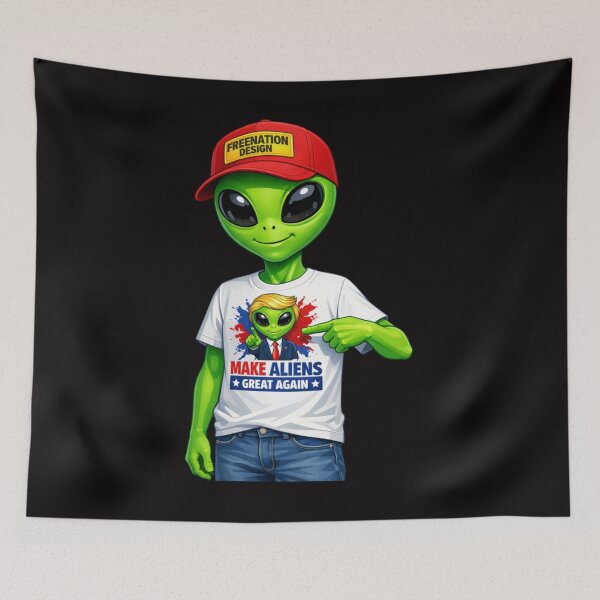 Item preview, Funny Alien Patriotic  Design designed and sold by FREENATION2026.