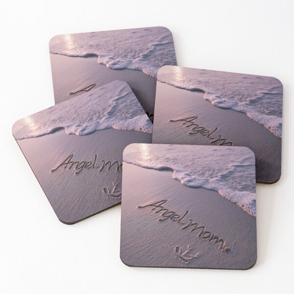 Item preview, Angel Mom Inscription In Sunset Shoreline Sand designed and sold by chase-thewave.