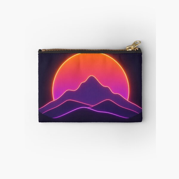 Item preview, Neon Desert Sunset Landscape | Synthwave Mountain Glow Vaporwave Aesthetic Art designed and sold by SimplyJasper.