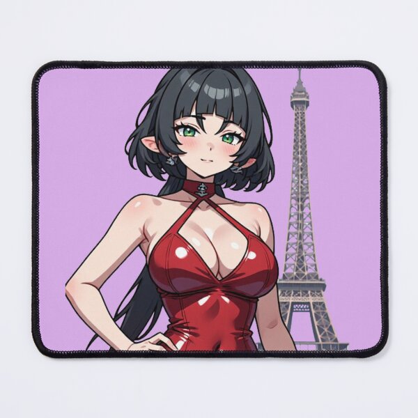 Item preview, Chic Rat Girl in Paris – Red Silk Aesthetic Fashion designed and sold by Jimakmo.