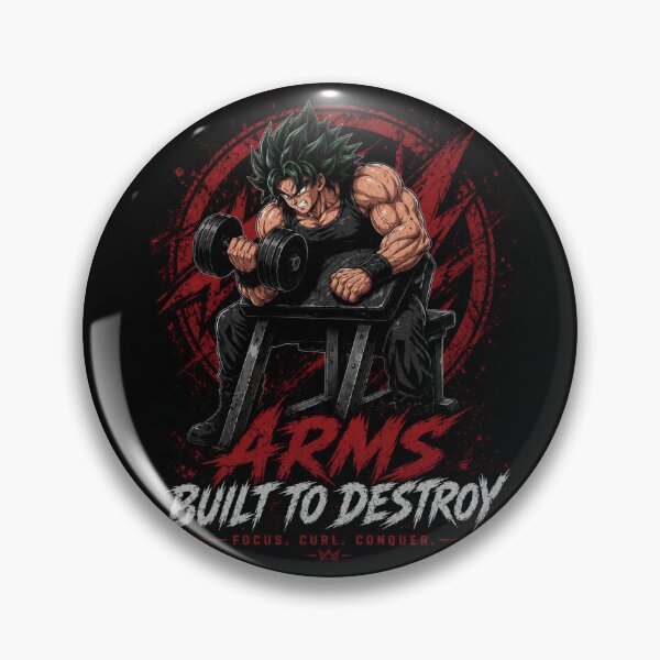 Item preview,  Anime Arm Day Beast – Biceps Workout Gym Motivation Design designed and sold by Inner Flame Studio.