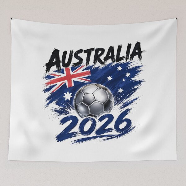 Item preview, Australia Soccer 2026: Grunge Flag & Football Pride designed and sold by Supri123.