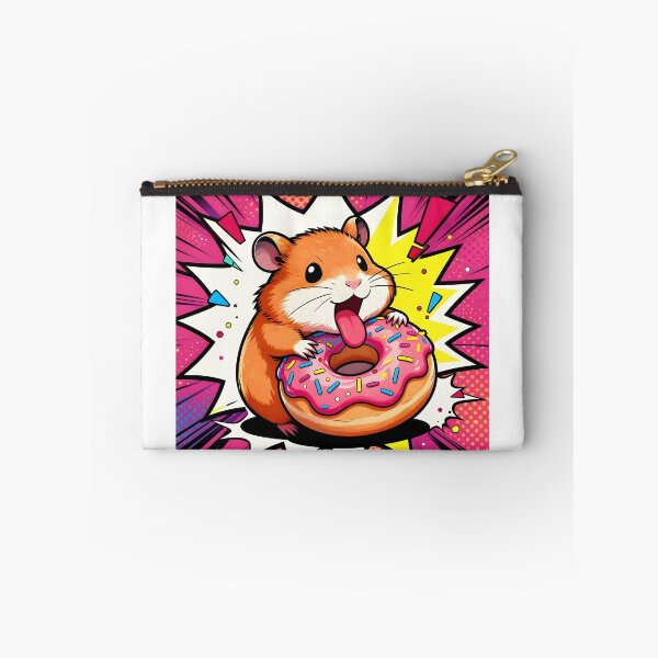Item preview, Cartoon Hamster with Giant Sprinkle Donut designed and sold by Shelley Loewnau-Jones Studio.