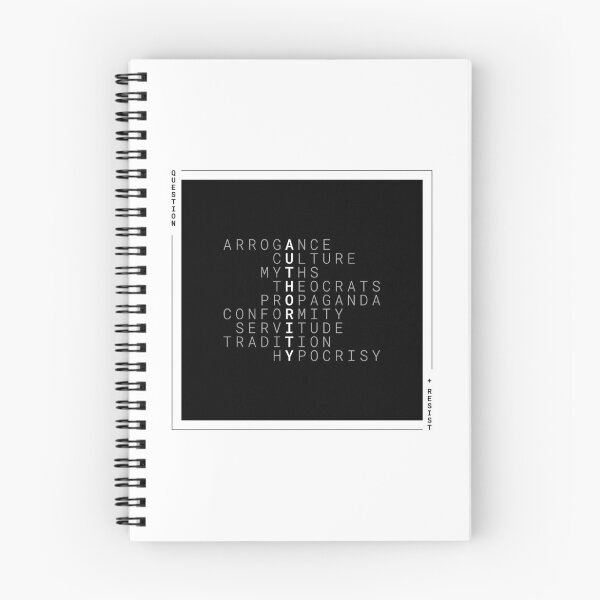 Item preview, QUESTION  + RESIST AUTHORITY reverse text box designed and sold by Independent Opposition.