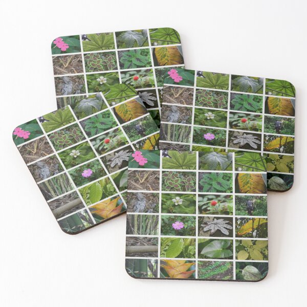 Item preview, UNIQUE Collage of 6x4 Small Images of The Rainforest PLANTS and LEAVES designed and sold by www.elyunqueprints.store.
