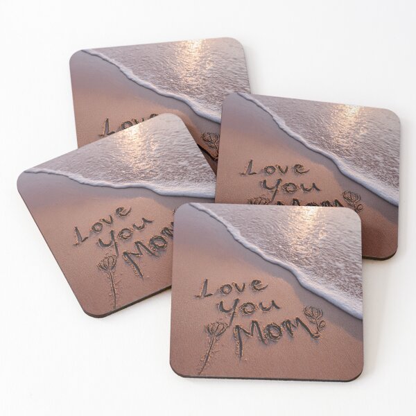 Item preview, Love You Mom Inscription With Flower Etchings designed and sold by chase-thewave.