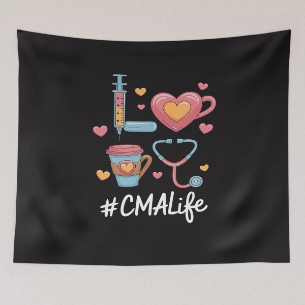 Item preview, Tie Dye Love CMA Life Stethoscope Nursing Nurses Day designed and sold by Sutvaomom.
