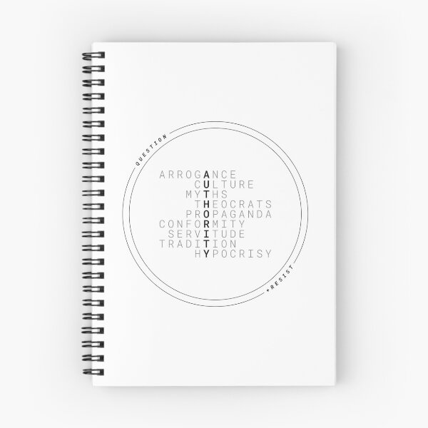 Item preview, QUESTION  + RESIST AUTHORITY transparent circle designed and sold by Independent Opposition.