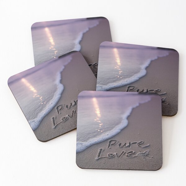 Item preview, Pure Love Inscription In Sunset Beach Sand designed and sold by chase-thewave.