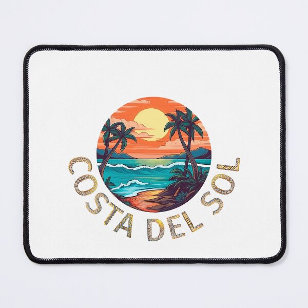Item preview, Sunset on the Costa del Sol – Vintage Beach Design with Palm Trees and Sea designed and sold by PepeMilano.