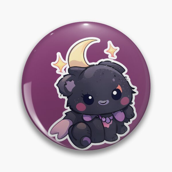 Item preview, Noir Moon Kitten Kawaii Sticker Pack, Soft Goth Character, Pastel Goth Chibi Clipart, Aesthetic Digital Stickers, iPad Phone Stickers designed and sold by VectorJoy.