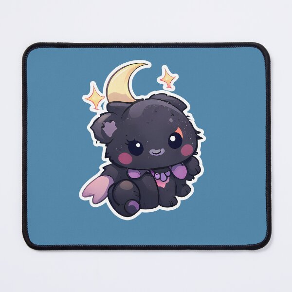 Item preview, Noir Moon Kitten Kawaii Sticker Pack, Soft Goth Character, Pastel Goth Chibi Clipart, Aesthetic Digital Stickers, iPad Phone Stickers designed and sold by VectorJoy.