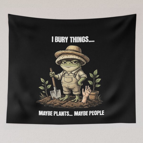 Item preview, I Bury Things Maybe Plants Maybe People Funny Conversation  for Gardening designed and sold by BornBorn.