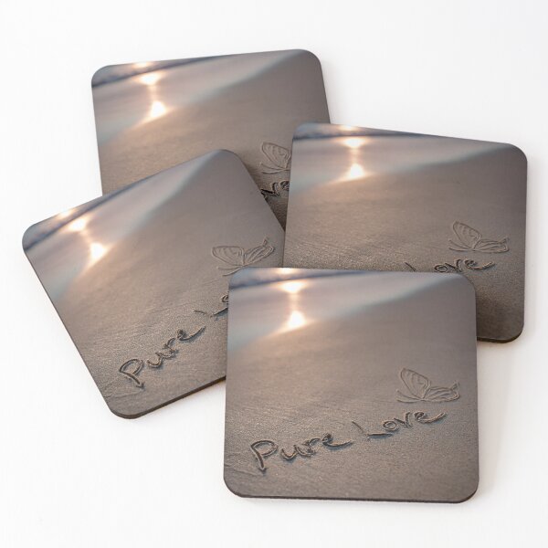 Item preview, Pure Love Script With Butterfly Etching On Sand designed and sold by chase-thewave.