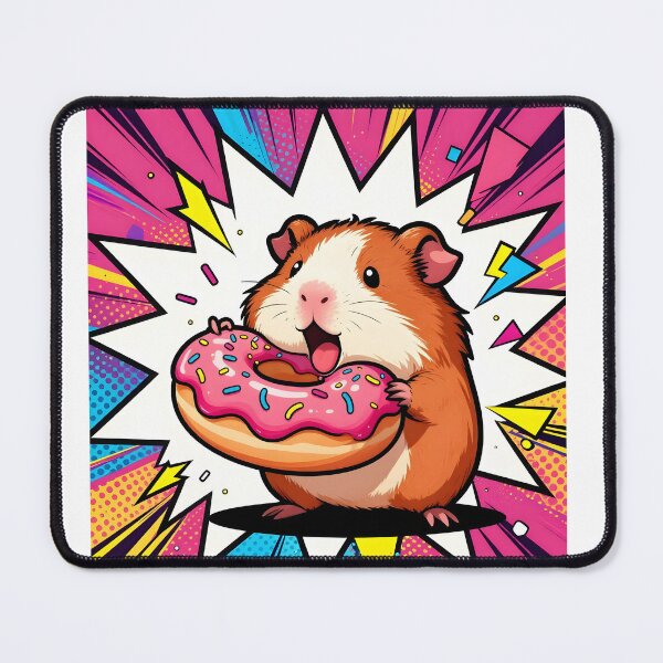 Item preview, Anime Guinea Pig Eating a Donut designed and sold by Shelley Loewnau-Jones Studio.