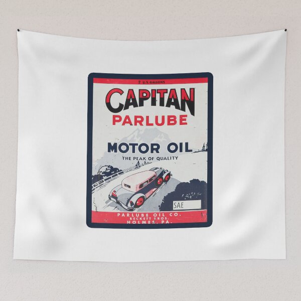 Item preview, Vintage Capitan Parlube Motor Oil designed and sold by QuayTradingCo.