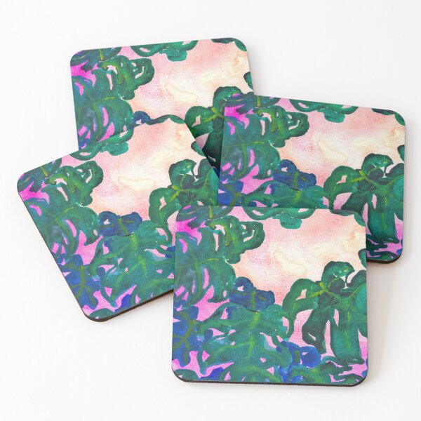 Item preview, Monstera Dreamscape Watercolor Painting designed and sold by Playture.