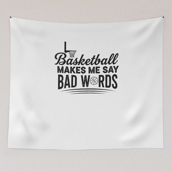 Item preview, Basketball Makes Me Say Bad Words Funny Player designed and sold by snowry.