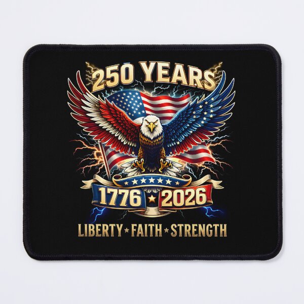 Item preview, 250 Years of Independence, Fourth July, US anniversary, liberty, faith and strenght designed and sold by Lumia Creations.