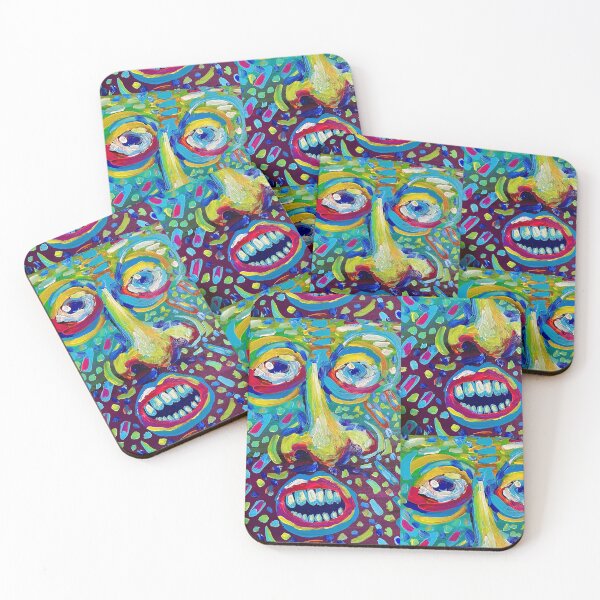Item preview, psychedelic face designed and sold by Sparkleweather.