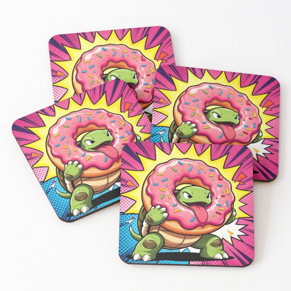 Item preview, Cartoon Turtle Holding Giant Donut designed and sold by Shelley Loewnau-Jones Studio.