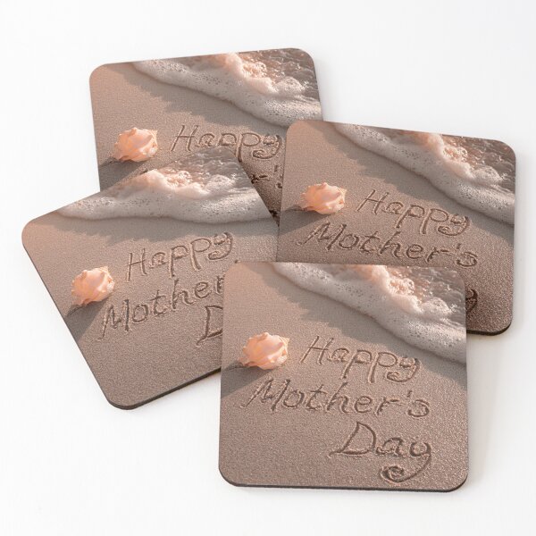 Item preview, Happy Mother's Day Script With Seashell On Shoreline designed and sold by chase-thewave.