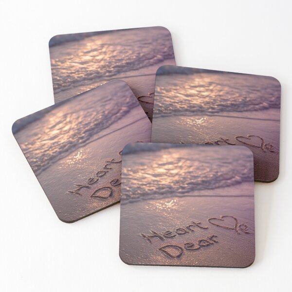 Item preview, Heart Dear Inscription With Sunset Beach Heart designed and sold by chase-thewave.