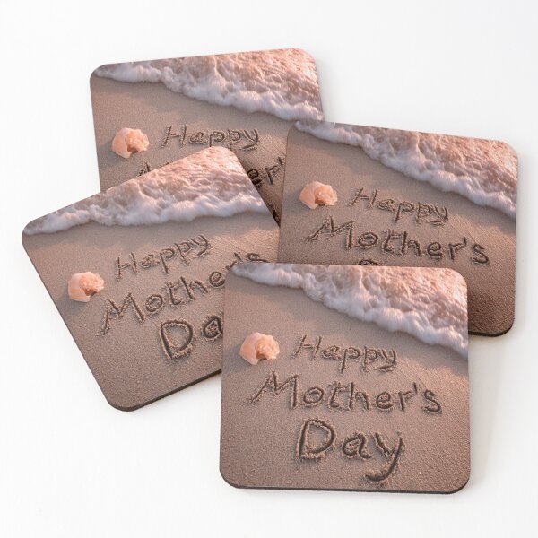 Item preview, Happy Mother's Day Sand Art with Peach Seashell designed and sold by chase-thewave.