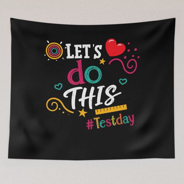 Item preview, Let’s Do This Test Day Funny Retro Teacher Design designed and sold by LashondaGreen89.